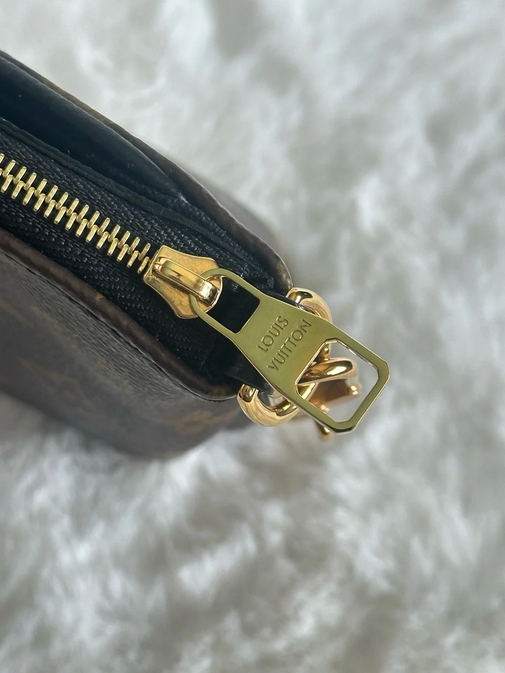 Louis Vuitton Monogram Canvas Shoulder Pallas with Gold Chain